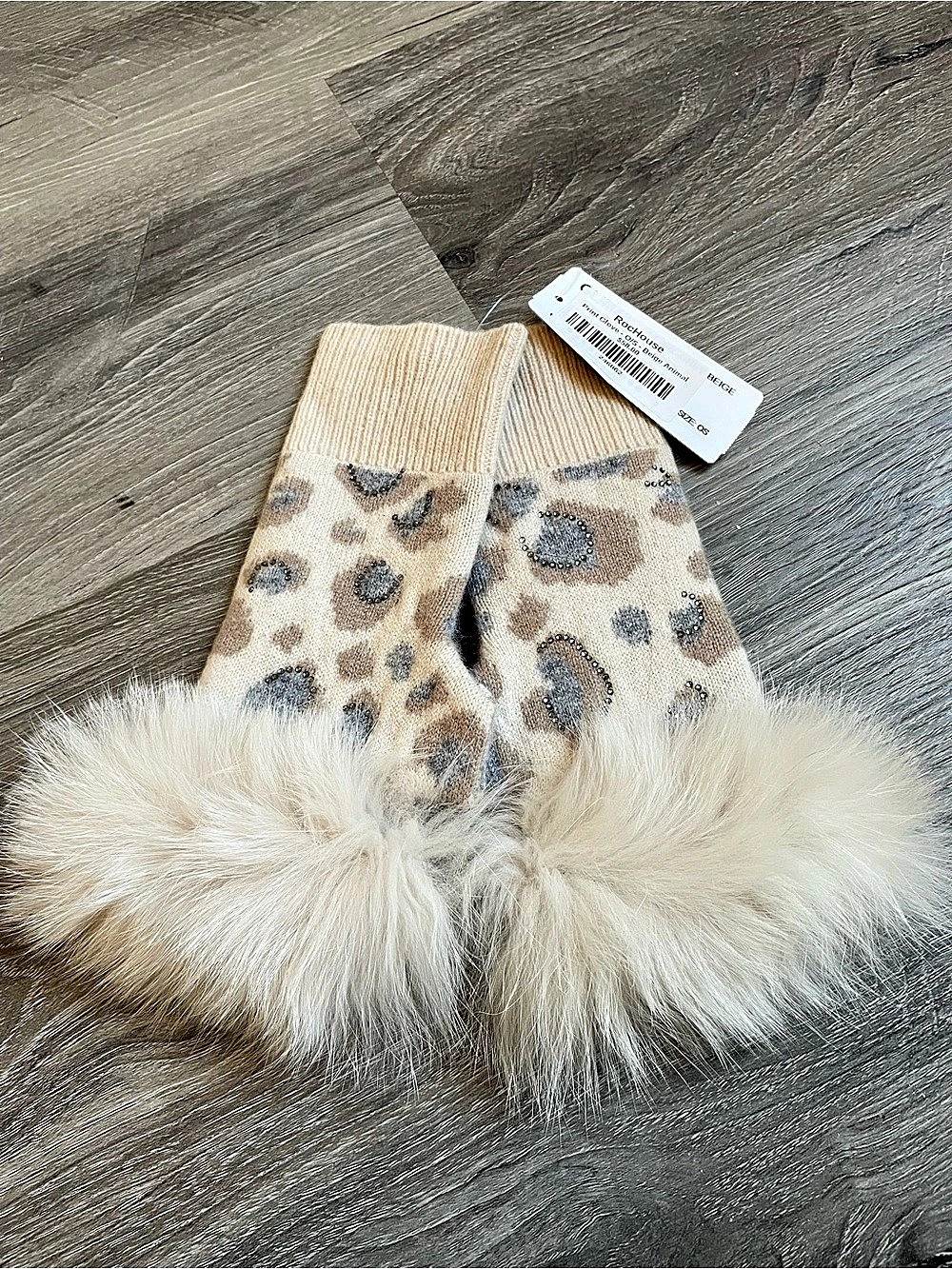 Mitchie's Print Glove Animal Print Fingerless Gloves